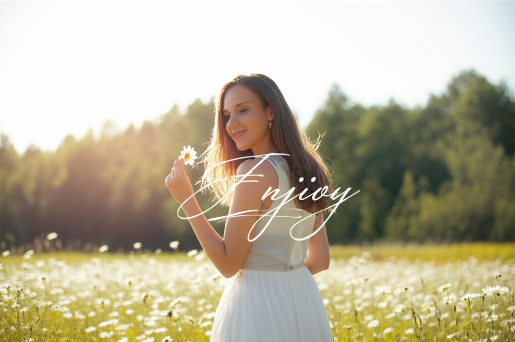 Woman enjoying nature